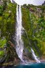 Stirling Falls, Milford Sound, Fiordland National Park, South Island, New Zealand Art Print